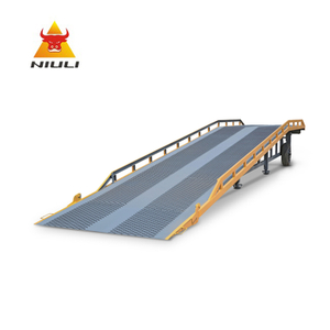Fabricación de maquinaria NIULI, rampa de muelle móvil de 10 toneladas, rampa de carga para montacargas, rampa de muelle móvil para ventas