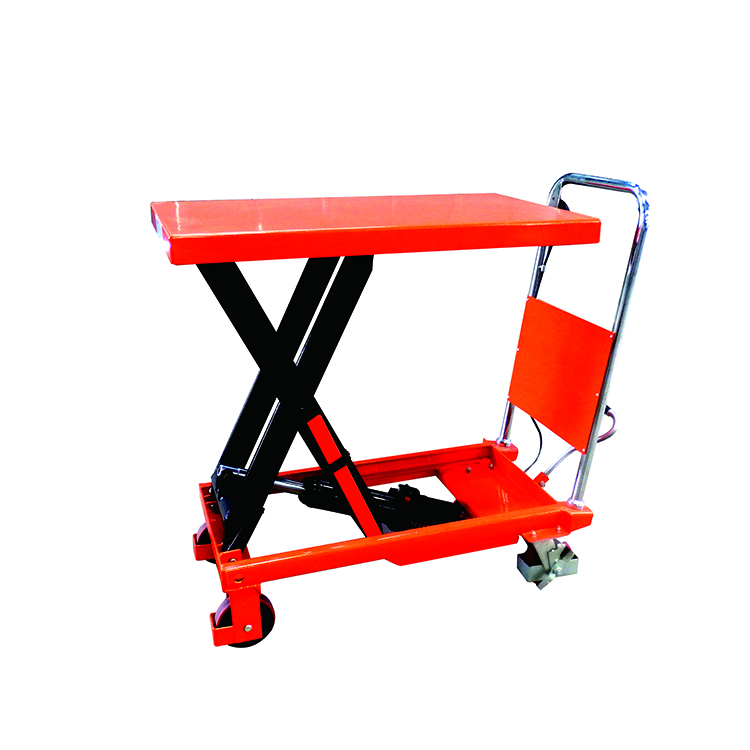 Elevador de tijera doble de la mesa de la carretilla del carro pequeño del mercado directo de la fábrica de NIULI para el almacén