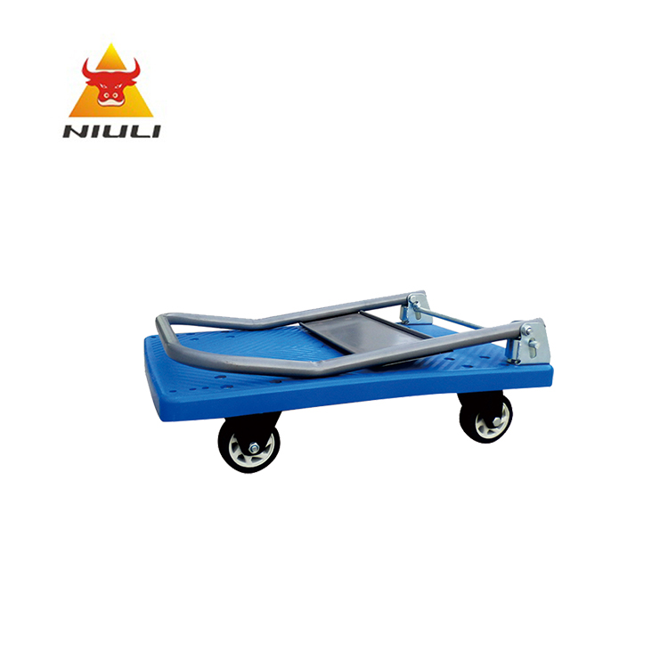 Camión de plataforma de mano de plástico plegable NIULI, carretilla de mano de 150 kg
