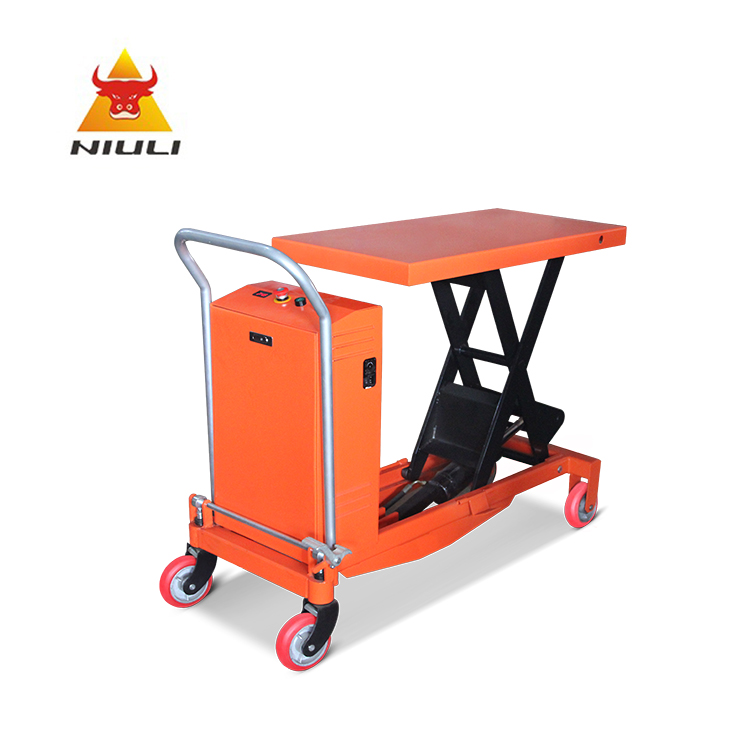 Elevador hidráulico manual pequeño para motocicletas NIULI, plataforma de mesas, plataforma elevadora de paletas