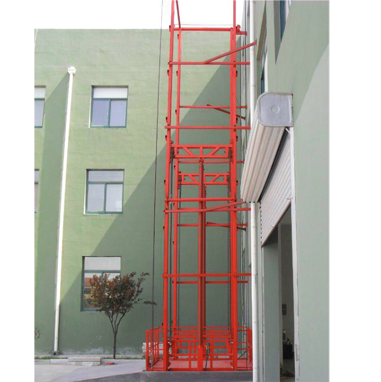 Elevador de carga de carga montado en la pared NIULI, 1000 kg, 2000 kg, 3 metros, 4 m, 5 m, 6 m, 8 m, 9 m, 12 m, almacén industrial, precio de elevación de carga