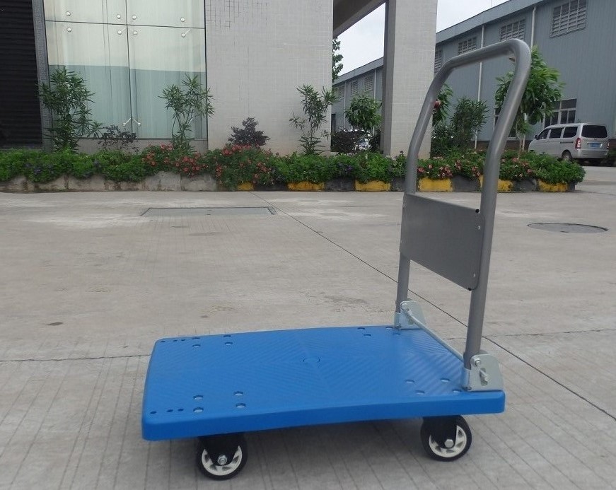 Camión de plataforma de mano de plástico plegable NIULI, carretilla de mano de 150 kg